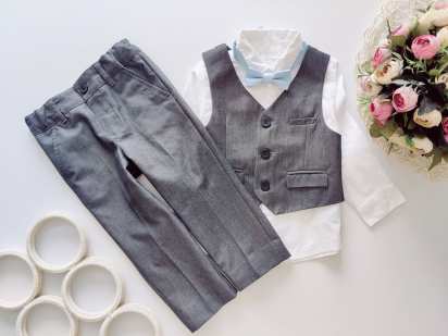 1,5,2 роки, зріст 92 Ошатний костюм з сорочкою