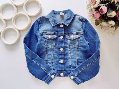 6,7 років, зріст 122 Стрейчева джинсівка на кнопках