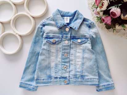 2,3 роки, зріст 98 Блакитна стрейчева джинсівка