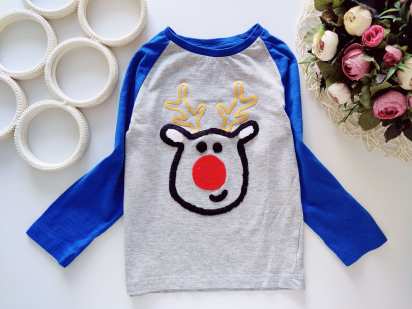 3,4 роки, зріст 98,104 Реглан з оленем