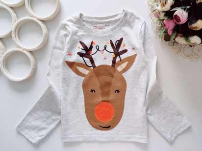 6,7 років, зріст 122 Реглан з оленем