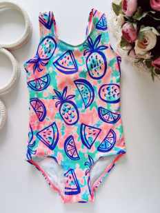 3,4 роки, зріст 98,104 Яскравий купальник в ананасах, кавунах