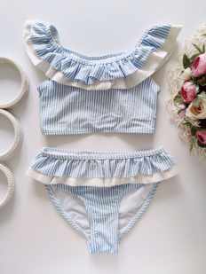 6,7 років, зріст 116,122 Красивий смугастий купальник