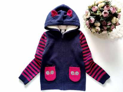 6 років, зріст 116 В'язана кофта на блискавці