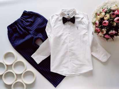 7 лет, рост 122 Брюки с белой рубашкой