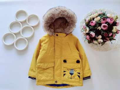 12,18 мес, рост 80,86 Теплая детская куртка