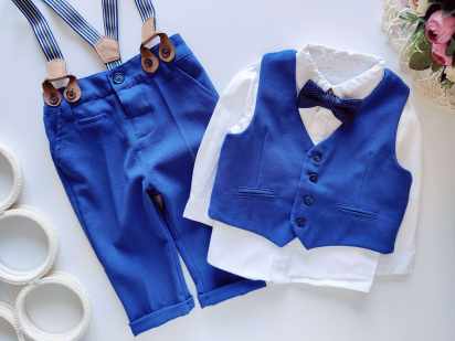 9,12 міс, зріст 74,80 Ошатний брючний дитячий костюм