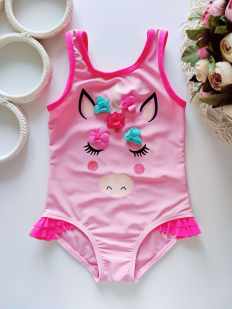 3 года, рост 98 Купальник с единорогом