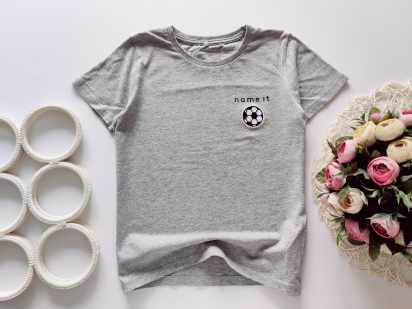 7,8 років, зріст 122,128 Футболка з футбольним м'ячем