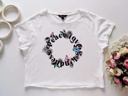 14,15 років, зріст 164,170 Укорочена футболка