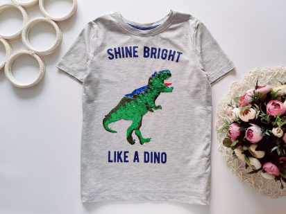 8,10 років, зріст 134,140 Красива футболка з динозавром