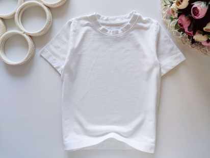5 років зріст 110 Біла дитяча футболка