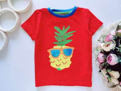 1,5,2 роки, зріст 92 Футболка з ананасом
