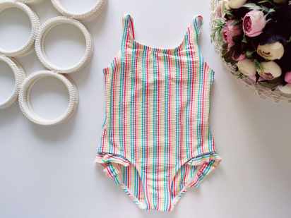 2,3 года, рост 98 Купальник в полоску