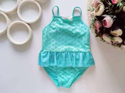 12,18 мес, рост 80-86 Мятный купальник