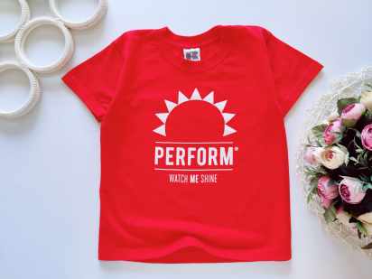 5,6 років, зріст 116 Футболка червона безшовна