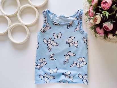 4,6 років, зріст 110,116 Майка в метеликах