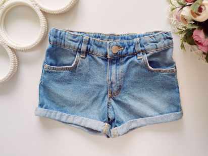 5,6 років, зріст 116 Джинсові шорти з підворотом