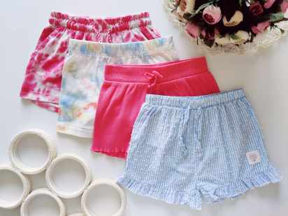 4,5 років, зріст 104,110 Рожеві однотонні шорти