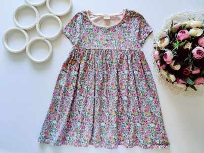 5,6 років, зріст 116 Квіткова трикотажна сукня