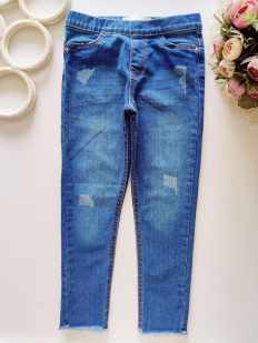 5,6 лет, рост 1116 Джеггинсы для девочки джинс