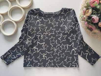 7 лет, рост 122 Реглан в звездах