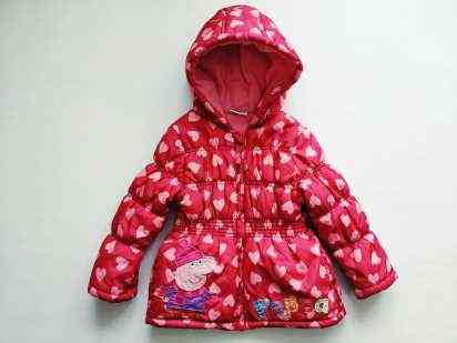 2-3 года, рост 98 Теплая демисезонная курточка Пеппа