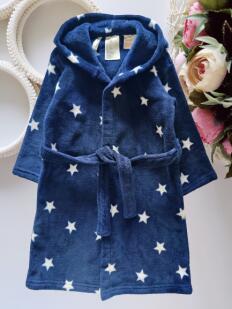 3,4 года, рост 98,104 Халат в звездах детский