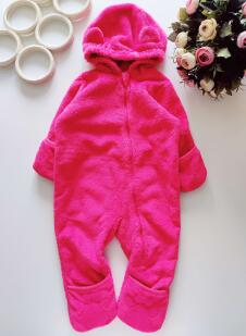 6,12 мес, Детский теплый человечек на молнии