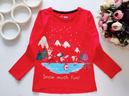 6,7 років, зріст 122 Красивий новорічний реглан