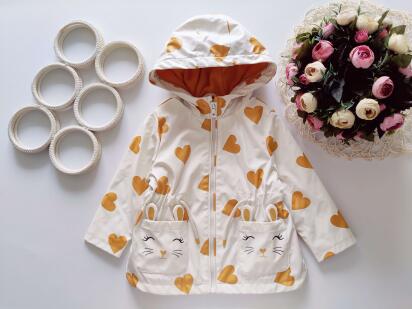 12,18 мес, рост 86 Деми куртка- дождевик на флисе