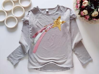 10 років, зріст 140 Реглан з паєтками