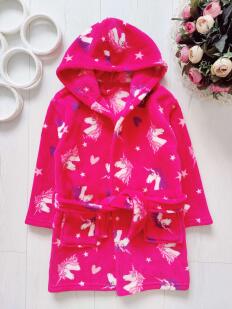 4,5 лет, рост 104,110 Халат с единорогом