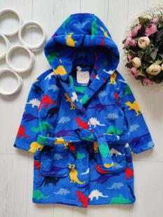 2,3 года рост 98 Красивый халат в динозаврах