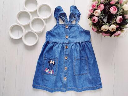 3 года, рост 98 Джинсовый сарафан Микки маус