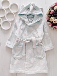 3,4 года, рост 98,104 Халат с единорогом