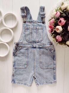 3,4 роки, зріст 98,104 Джинсовий комбінезон з шортами
