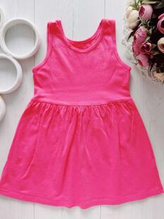 2,3 года, рост 98 Трикотажный розовый сарафан