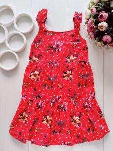 7,8 лет, рост 128 Хлопковый сарафан