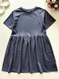 10,11 років, зріст 140,146 Нове трикотажне синє плаття