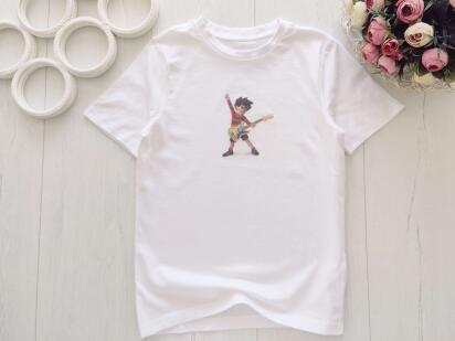 8,9 років, зріст 128,134 Нова футболка з гітаристом