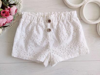 4,5 років, зріст 104,110 Білі бавовняні шорти