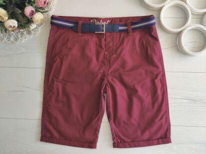 12,13 лет, рост 158 Новые легкие классические шорты бордо