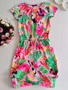 9,10 років, зріст 134,140 Яскравий трикотажний ромпер зі штанами