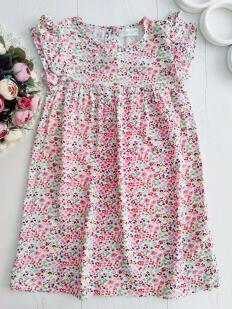 7,8 лет, рост 128 Новое летнее платье, вискоза