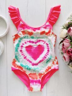 18,24 міс, зріст 92 Новий дитячий купальник із серцем