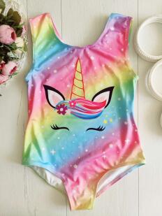 6,7 років, зріст 120 Купальник з єдинорогом