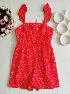 6\34 Новый красный ромпер в сердечках