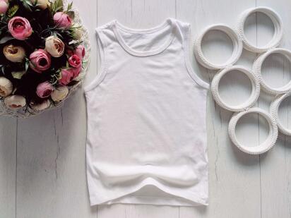 6,7 років, зріст 122 Біла дитяча майка