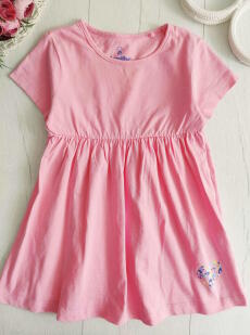 2,4 года рост 98,104 Розовое трикотажное платье